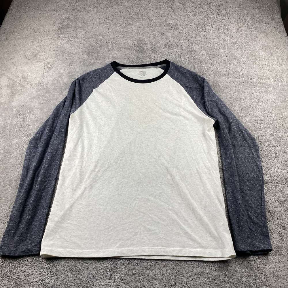 Old Navy Soft Wash T Shirt‎ Mens Medium White Long Sleeve